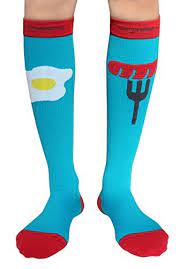 Compression Socks Brekkie S 20 30mmhg Men Women Fun Compression Socks Knee High Compression Socks Cool Socks