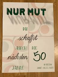 Kalligraphie 50 Geburtstag 50 Geburtstag Geburtstag Leporello
