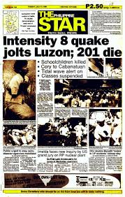 Six fatalities were reported and more than 200 were injured in the event. Luzon Philippines Earthquake 1990
