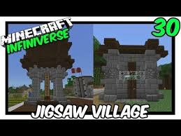 Minecraft Infiniverse 30 Jigsaw Village Minecraft Tutorial Minecraft Minecraft Building