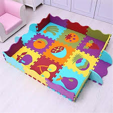 Eanpet Large Area Rugs For Kids Carpet Playmat For Baby Crawling Mat Double Sides Foam Floor Mat With Fence Baby Play Mat Foam Baby Play Mat Baby Activity Mat