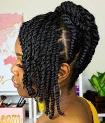 60 Easy And Showy Protective Hairstyles For Natural Hair To Try Asap Natural Hair Twists Natural Braided Hairstyles Flat Twist Hairstyles