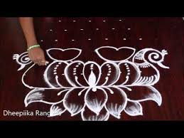9 Dots Deepam Rangoli Kolam Designs With Peacocks Deepavali Muggulu Dheepiikarangolis Rangoli Kolam Designs Rangoli Designs With Dots Rangoli Patterns
