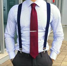 Black And Navy Blue Braces Navy Suspenders And Red Tie Mensfashionsuspenders Suspenders Men Fashion Suspenders Men Mens Fashion Casual