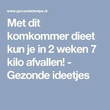 Met Dit Komkommer Dieet Kun Je In 2 Weken 7 Kilo Afvallen Gezonde Ideetjes Gm Diet Gm Diet Vegetarian Diet Schedule