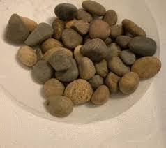 diy river rock bathroom counter