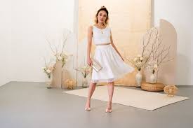Ivory lace bridal gown wedding dress custom. Kurze Brautkleider Der Lassige Trend Weddyplace