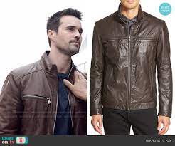 Wornontv Ward S Brown Leather Jacket On Agents Of Shield Brett Dalton Clothes And Wardrobe From Tv
