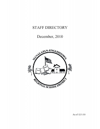 STAFF DIRECTORY December, 2010