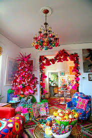 Rainbow Bright Vintage Feel Kitsch Christmas Decorations Interior So Iver The Top And Brillian Kitsch Christmas Retro Christmas Decorations Bohemian Christmas