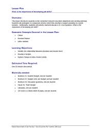 What Is The Importance Of Developing Job Skills Lesson Plan Lesson Planet Life Skills Activities Family And Consumer Science How To Plan