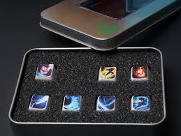 Translucent materials to let the rgb shine through; 8 Key Lol Personality Keycap For Wired Usb Mechanical Keyboard Key Caps Keyboard Keyboard Keys
