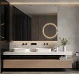 Professional Vanity Wooden Panel Bathroom Cabinet with Mirror Vanity Modern  Bathroom Vanities Cabinet Set