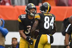 Browse our steelers jerseys and uniforms online. Antonio Brown James Conner Antonio Brown And James Conner Photos Pittsburgh Steelers Vs Cleveland Browns Zimbio