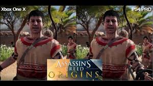 Assassins Creed Origins Ps4 Pro Vs Xbox One X Graphics Comparison Xbox Xbox One Ps4 Pro