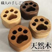 天然木の可愛いペンスタンド 文房具 おしゃれ 天然木 ペンスタンド