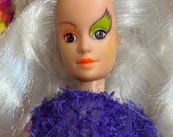 Hasbro 1985 Jem and the Holograms Aja Doll With Blue Hair With Original  Clothes