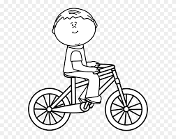 Vector of a cartoon extreme bmx biker doing a trick coloring. Riding Bicycle Clipart Black And White 7 Nice Clip Ride A Bike Coloring Pages Png Download 299064 Pinclipart