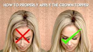 How To Properly Apply The Crown Topper Hidden Crown Crown Hair Extensions Hair Extensions For Short Hair Hidden Crown Hair Extensions