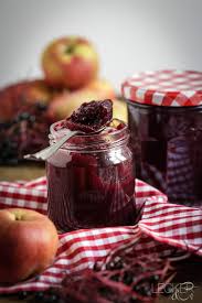 Apfel Holunder Marmelade Holunder Marmelade Holunderbeeren Und Holundermarmelade