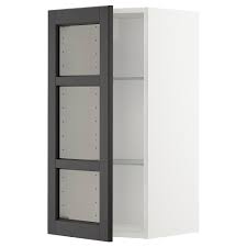Metod Weiss Wandschrank Mit Boden Glastur Frame Colour Weiss Lerhyttan Glasschrankturen Tur Mit Glas Wandschrank