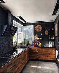 Olivra Homedecor On Instagram Dark Wood Kitchen What Do You Think Follow Us For Mor Interior Design Kitchen Modern Kitchen Design Home Decor Kitchen