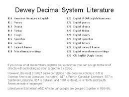 Library Classification Systems The Dewey Decimal System Vs
