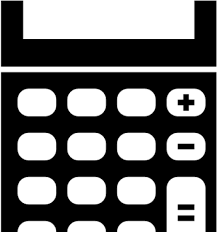 Line art is included for black and white printing. Calculator Clipart Essential Transparent Background Calculator Icon Full Size Png Download Seekpng