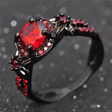 When it comes to truly. Vintage Gothic Red Garnet Engagement Ring Skull Obsessed