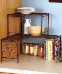 Corner Kitchen Counter Shelf 2 Tier 24 Corner Shelves Shelves Bronze Kitchen