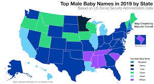 Emma and liam are currently the most popular baby names in the united states.the social security administration has also released a list of baby names choosing a name for a baby is a big commitment. Most Popular Baby Names By U S State Vivid Maps