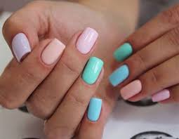 Top 50 cute acrylic nail designs that you must try! 27 Easy Pastel Rainbow Nails To Copy Get These Colors Rainbow Nails Nail Colors Nails
