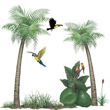 tropical rainforest collection jungle wall decals palm tree sticker tree wall stickers