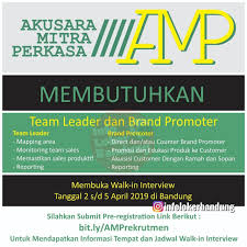 Maybe you would like to learn more about one of these? Lowongan Kerja Pt Akusara Mitra Perkasa Bandung Walk In Interview 2 5 April 2019 Info Loker Bandung 2021
