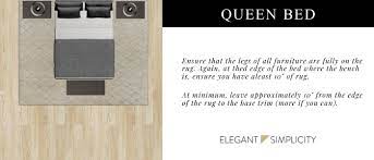In a small dining room, a small rug offers a small border of a few inches peeking out from the perimeter. Everything To Know About Placing A Rug Under Your Bed