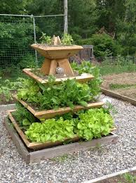 The Pyramid Planter With Lettuce Spinach And Basil Lizbon Vegetable Garden Design Pyramid Planter Backyard Vegetable Gardens