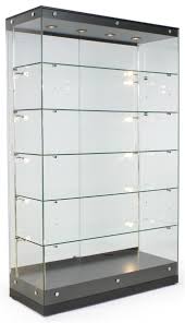 Award Display Black Painted Mdf Finish Full Lighting