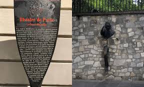 You'll find it in a private car park in rue norvins in montmartre. French Travel Montmartre French Language Blog