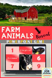 Digital Game Farm Animals Reveal Interactive Game Powerpoint Games Interactive Powerpoint