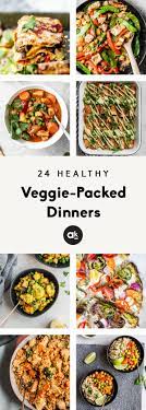 24 Delicious Healthy Veggie Packed Dinners To Make During The Week These Recipes Have Plenty Of Protein And Perf Healthy Veggies Veggie Dinner Healthy Dinner