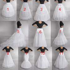 Circumference Of Bottom Hoop 258cm 101 Around The Bottom Hoop Made Of Three Layers Stiff Nett Wedding Dress Petticoats Ball Gowns Wedding Petticoat Dress