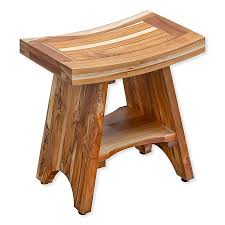 Check spelling or type a new query. Ecodecors Serenity 18 Inch Teak Shower Stool With Shelf In Natural Bed Bath Beyond