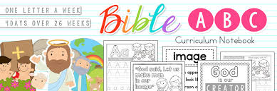 You could even plan a letter of the week bible program around these key bible characters and concepts. Bible Abc Printables Christian Preschool Printables