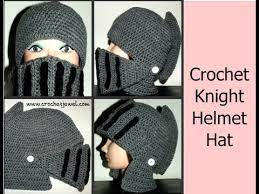 440 How To Crochet Boy S Man S Knight Helmet Hat Part I Crochet Jewel Youtube Crochet For Boys Helmet Hat Crochet