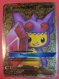 💎Pokemon💎 Pikachu Mega Sableye Cosplay Gold Foil Card | eBay