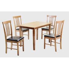 Small dining rooms and areas are inherently a lot more difficult to design than compact bedrooms and tiny living spaces. Massa Rectangle Wooden Dining Table Set With Four Chairs Oak Finish