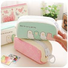 Large Capacity School Pencil Case Cute Stationery Kawaii Sheep Gram Diy And Craft Coisas De Papelaria Materiais Escolares Bonitos Material Escolar Legais