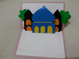 Step by step membuat masjid dari stik es krim bagian 2 (dua)bagian 1 (satu) liat di : Paper Crafts Ummu Aliyyah Ath Thabrani