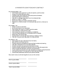Whether it's your résumé, a tax form,. Parent Student Teacher Contract Template Education World