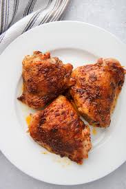 Then enjoy with your favorite side. Juicy Oven Baked Chicken Thighs Cooked By Julie